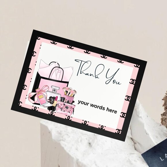 PINK THANK YOU CARDS / Shipping Supplies - Picture 2 of 9